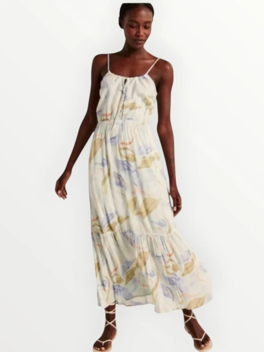 Abercrombie & Fitch Easy Waist Midaxi Dress